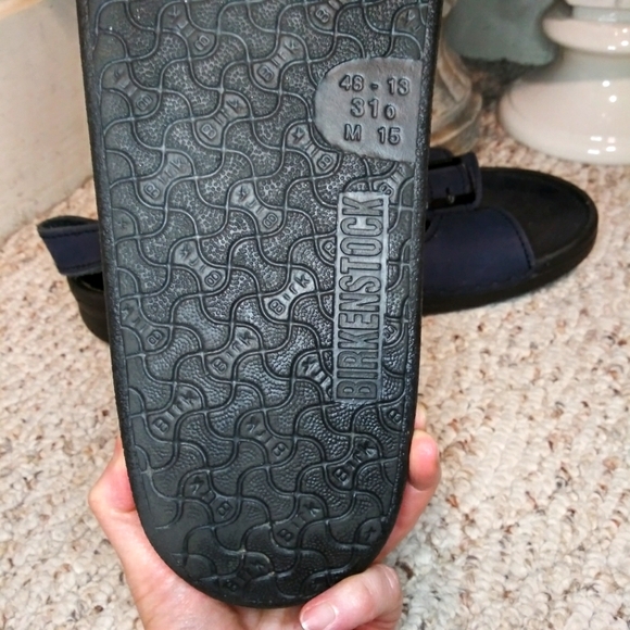 Birkenstock Tatami Nebraska Navy Nubuck, Slingback Sandal-Men's Size 15 Narrow - Picture 8 of 9